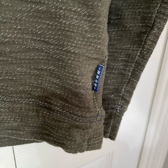 ROWM Mens 1/4 Green Zipper Sweater size Large - Picture 8 of 8